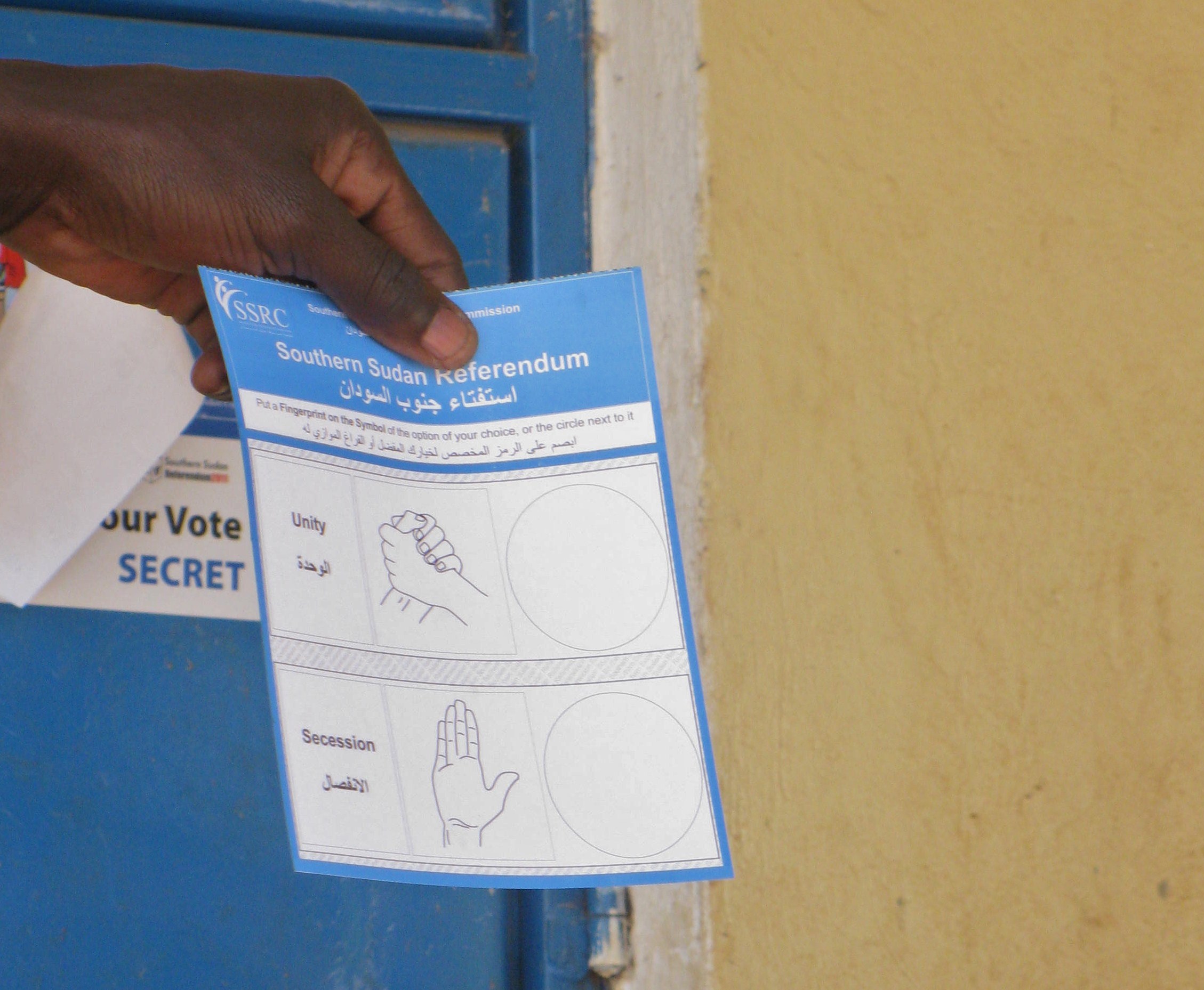 South Sudan Referendum Ballot