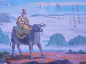community mural of Lao Tsu