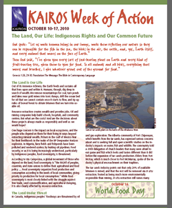 The Land Our Life: booklet