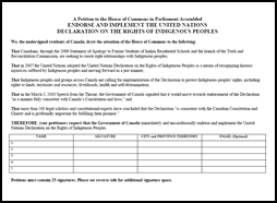 UNDRIP Petition