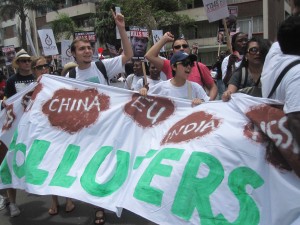 Youth for EcoJustice delegates at the rally