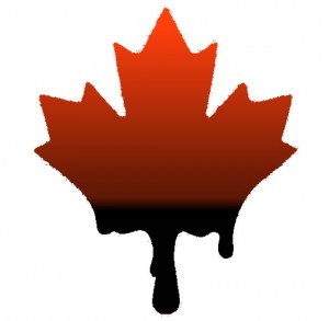 Oiled maple leaf