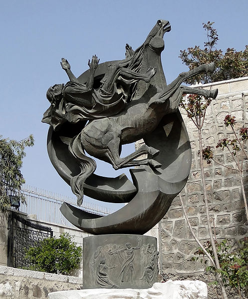 497px-Statue_of_Saint_Paul,_Damascus