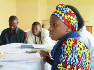 Madame Nema of the Women and Children Program of Héritiers de la Justice