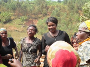 Rev Marie-Claude and women of Rhukole Kuguma