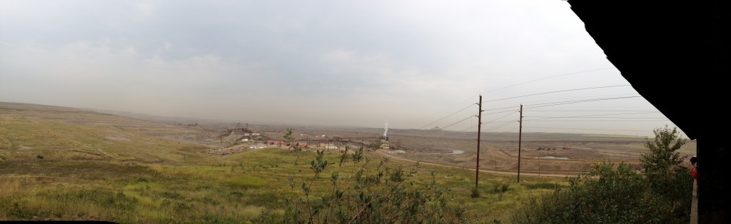 Alberta Oilsands. Photo by Greg Veltman at Justice Camp 2014.