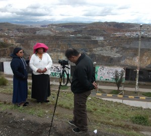 bianca and  giving testimony in cerro de pasco