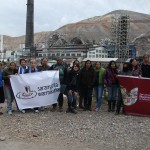 Delegates in front of the smelter in Oroya