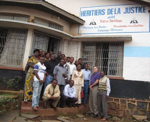 The Héritiers de la Justice office in Bukavu, DRC