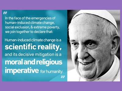 Pope Francis quote on climate change