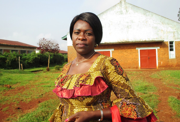 Chantal Bilulu co-ordinates the Women and Children's program at Héritiers de la Justice, a human rights organization in the Democratic Republic of the Congo. The organization is one of five partners for which KAIROS Canada is currently seeking government funding. KAIROS Canada photograph by Ian Thomson