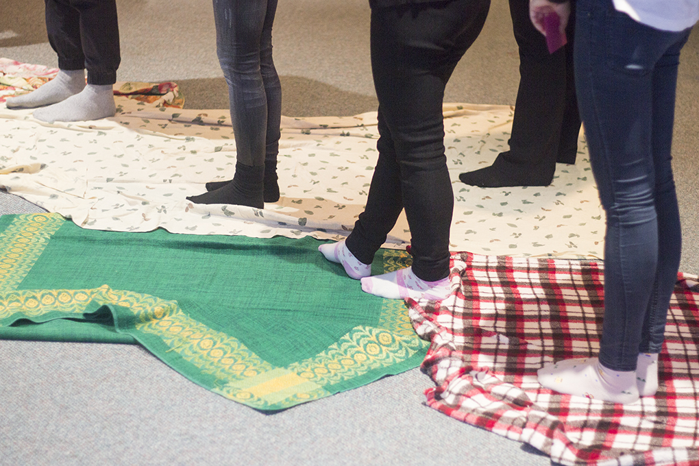 Photo by Matteo Cimellaro, KAIROS Blanket Exercise at University of Guelph