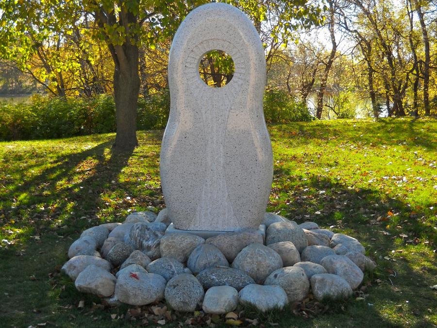 Monument to MMIWG at The Forks
