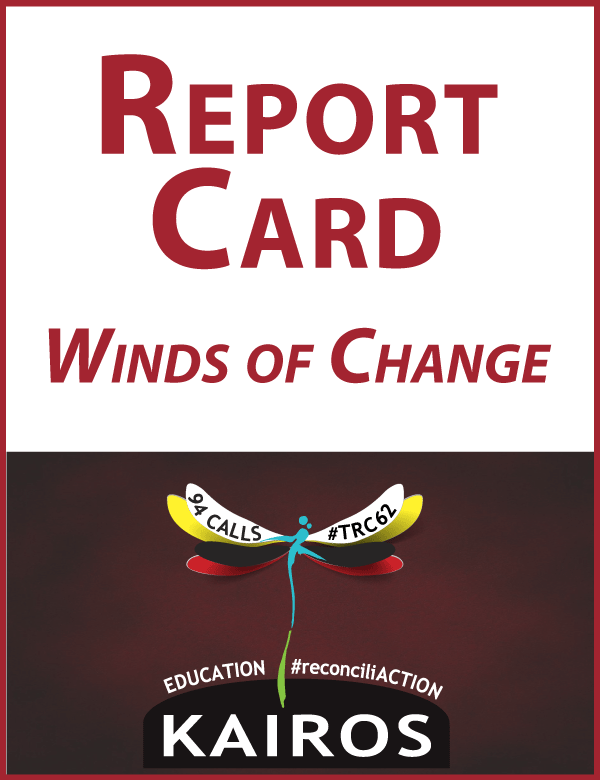 Cover Education for Reconciliation Report Card