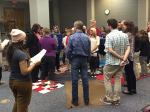 The City of Saskatoon recently hosted a blanket exercise for a group of community leaders. (Submitted by Neal Kewistep)