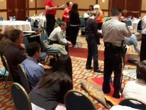 RCMP doing the KAIROS Blanket Exercise