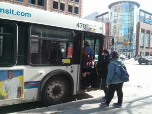 Riding the bus