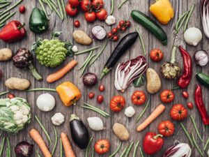 vegetables on table