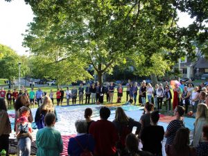 The KAIROS Kitchi Blanket Exercise on Sept. 13, 2017 at East Lynn Park. Photo by Josh Sherman