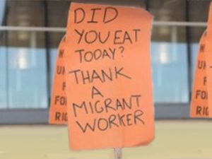 did you eat today? thank a migrant worker