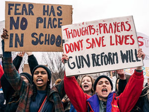 Photo by Lorie Shaull: Thoughts and Prayers Don't Save Lives, student lie-in at the White House to protest gun laws