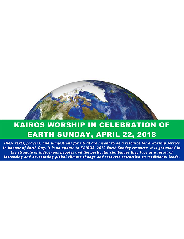 Earth Day Worship Resource 2018 cover