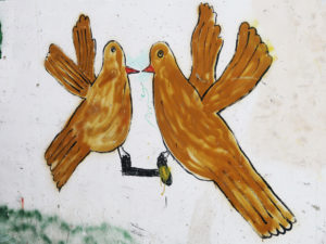 Mural of doves