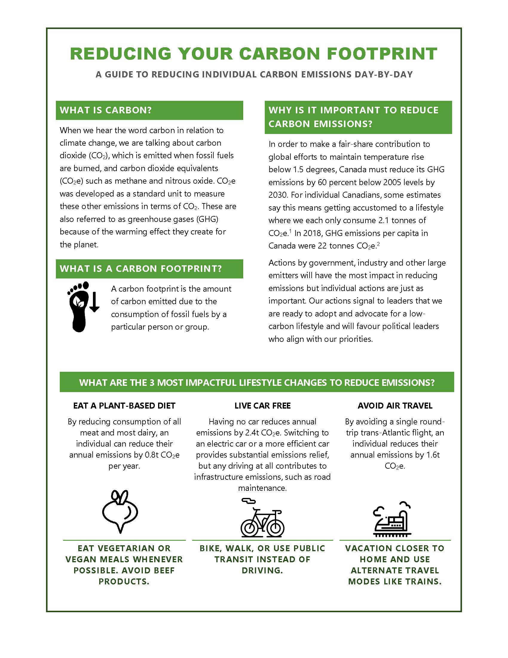 carbon footprint essay titles