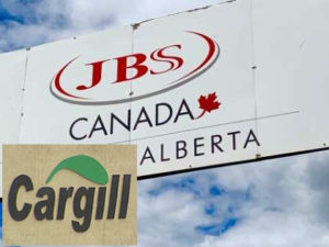 JBS and Cargill meat-packing plants logos