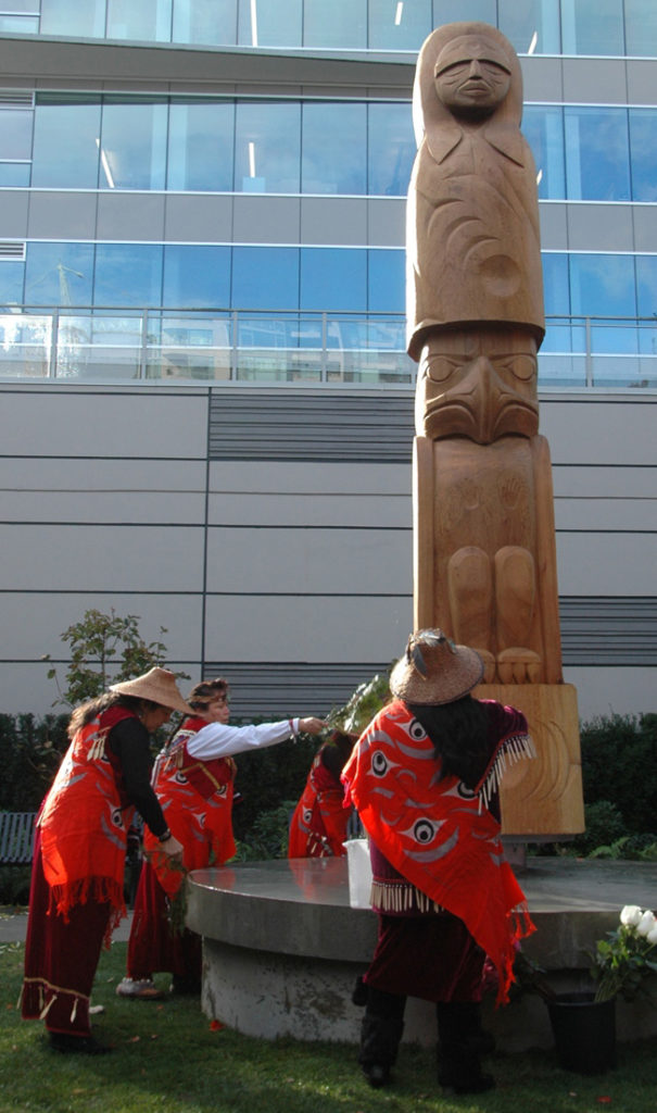 MMIWG Strength and remembrance pole in north Vancouver