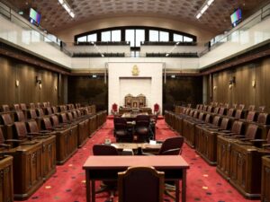 interim chamber in the Senate of Canada Building