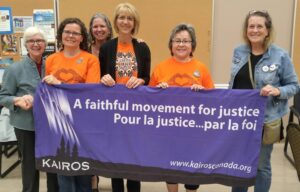 KAIROS friends with Phyllis Webstad (second from the right) at a 2018 Orange Shirt Day event in Langley, BC.
