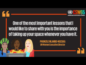 quote from UN Women Executive Director, Phumzile Mlambo-Ngcuka