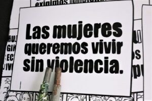 "We, women, want to live without violence." Barrancabermeja, Colombia, 2019.