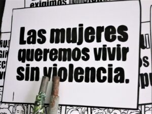 "We, women, want to live without violence." Barrancabermeja, Colombia, 2019.