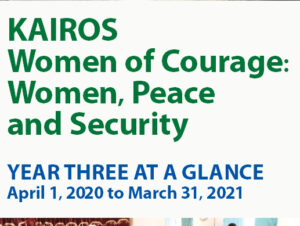 KAIROS women of courage: women, peace and security - Year three at a glance