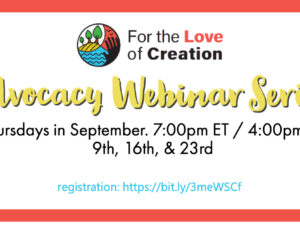 For the Love of Creation Fall webinar series