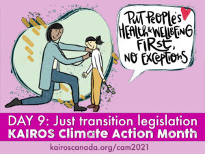 DAY 9 of Climate Action Month: just transition legislation