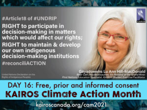 DAY 16 of Climate Action Month: Free, prior and informed consent