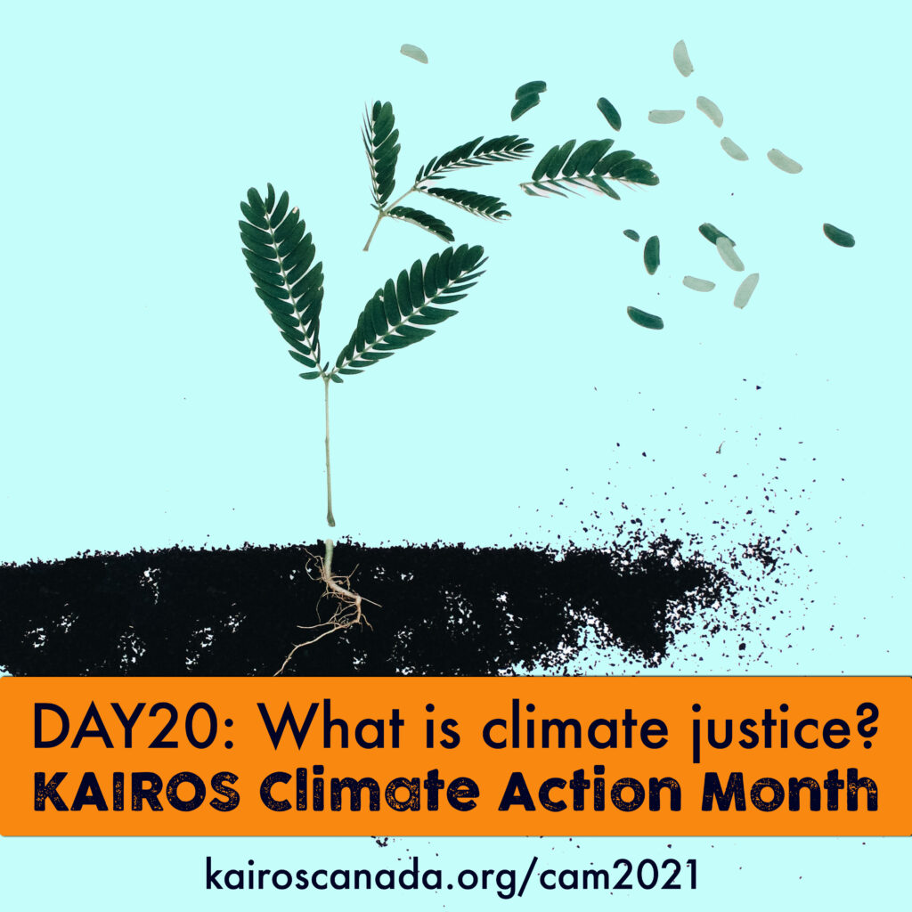 DAY 20 of Climate Action Month, what is climate justice?