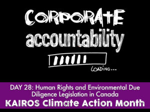 DAY 28 of climate action month, corporate accountability