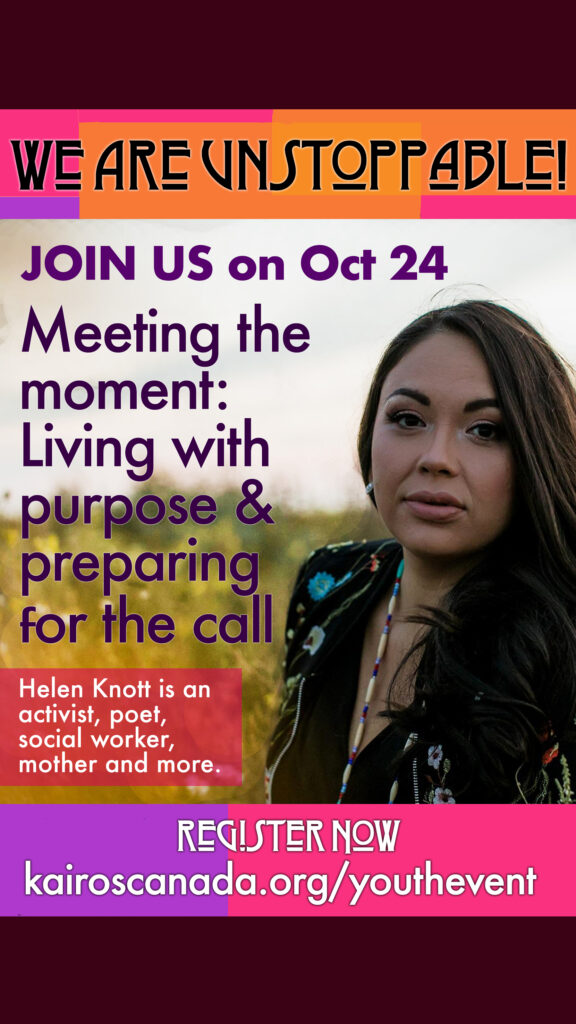 We are unstoppable workshop with Helen Knott, October 24, 2021