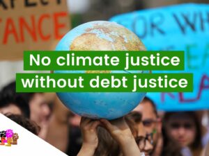 no climate justice without debt justice