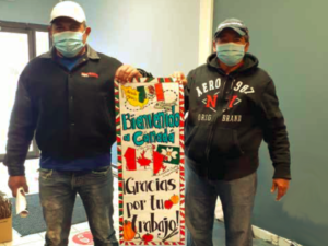 Migrant workers, pictured, were welcomed by the Simcoe community at the Centre for Migrant Workers Solidarity, a partner of KAIROS’ Empowering Temporary Foreign Workers during COVID-19 project.