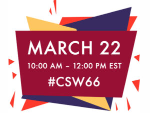 March 22 10-12 EST #CSW66