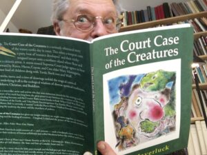 Bob Haverluck reading his book 'The Court Case of the Creatures'