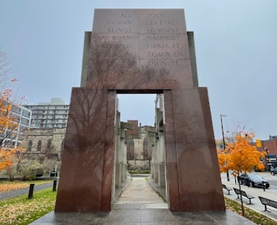 Human Rights Monument in Ottawa