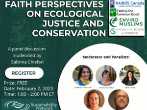 Faith Perspectives on Ecological Justice and Conservation