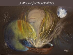 A Prayer for MMIWG2S painting by Connor Sarazin