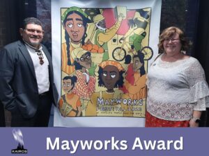 Alfredo Barahona & Caroline Sharp at the Mayworks Award Ceremony